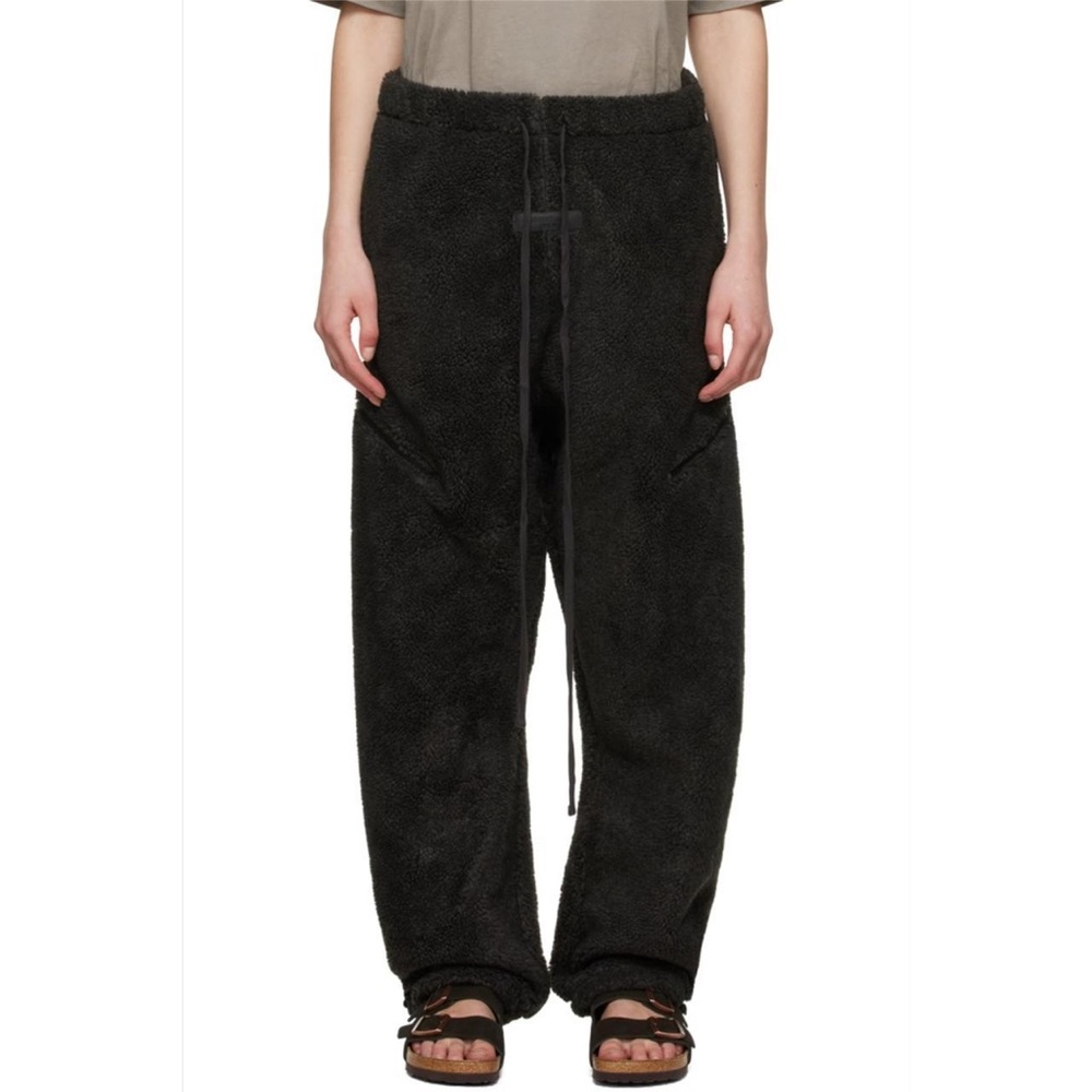 Fear of God ESSENTIALS Black Polyester Lounge Pants Women's Black Fleece IRON